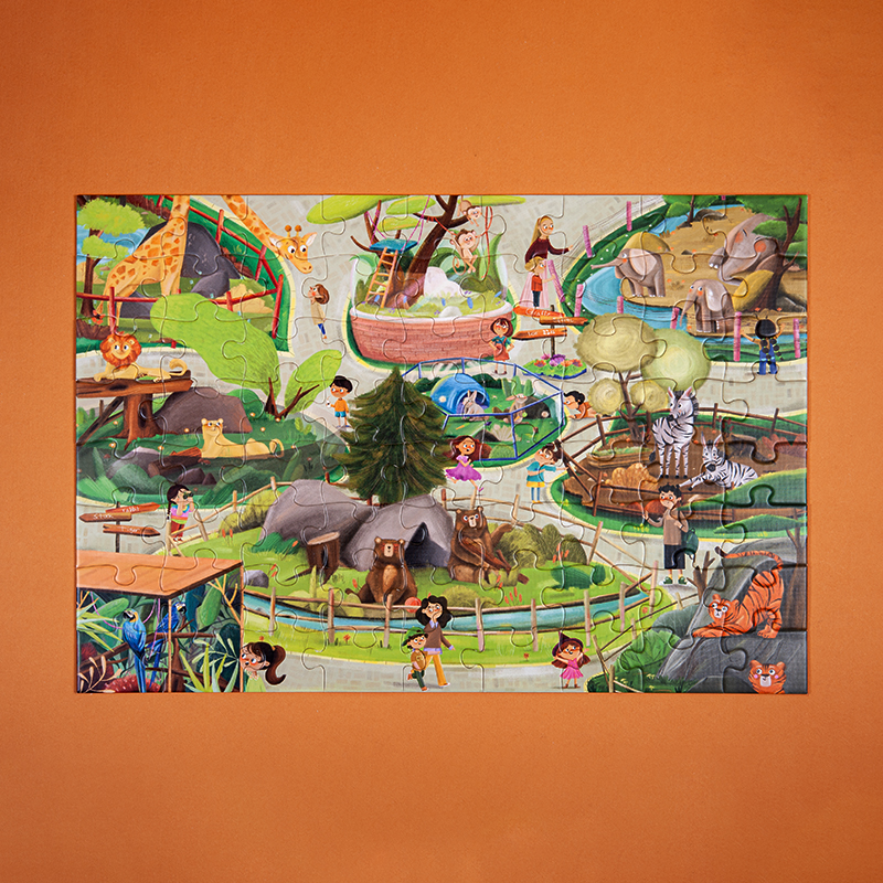 پازل کیدفنز مدل سرزمین کودکان | 256 تکه Creative Level Box Kids Land | کد 2401